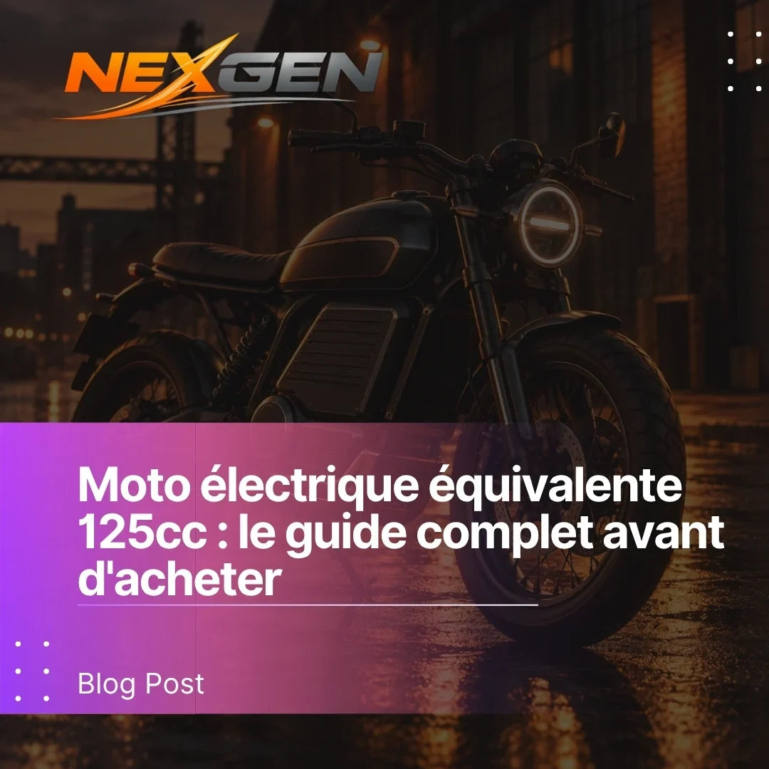 Moto électrique équivalente 125cc : le guide complet avant d'acheter
