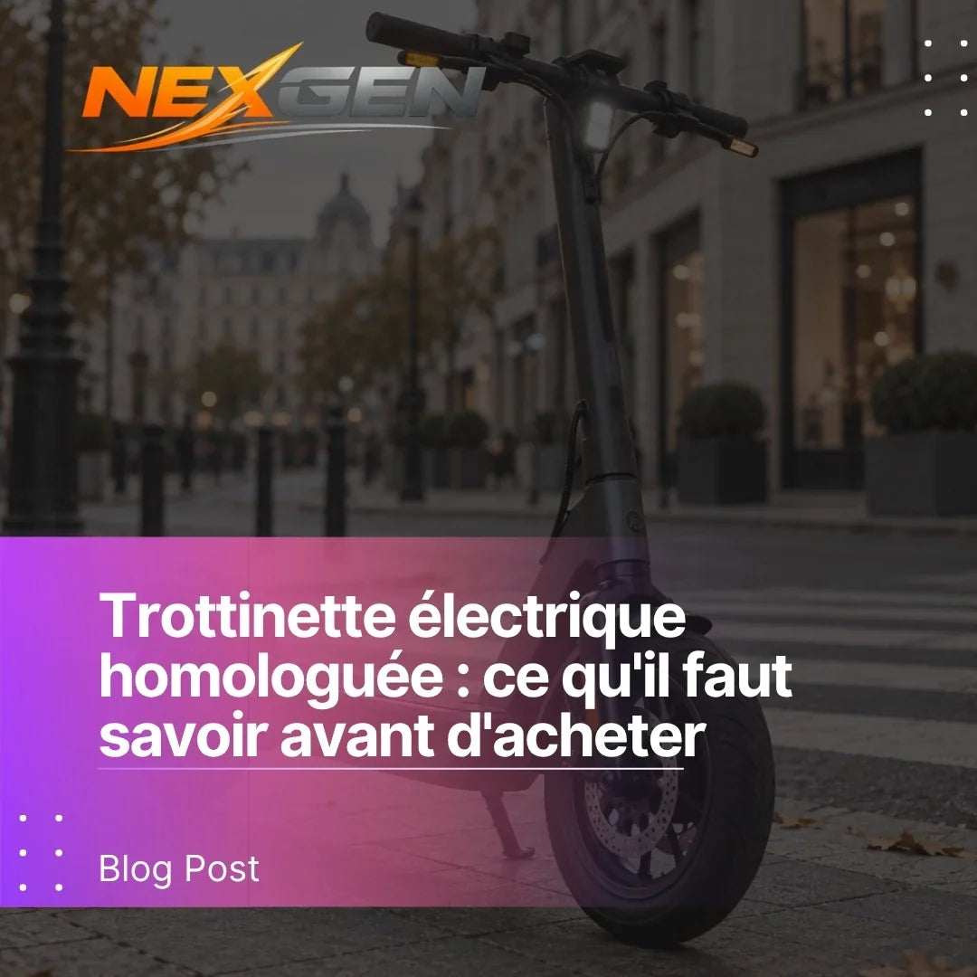 Trottinette électrique homologuée : ce qu'il faut savoir avant d'acheter