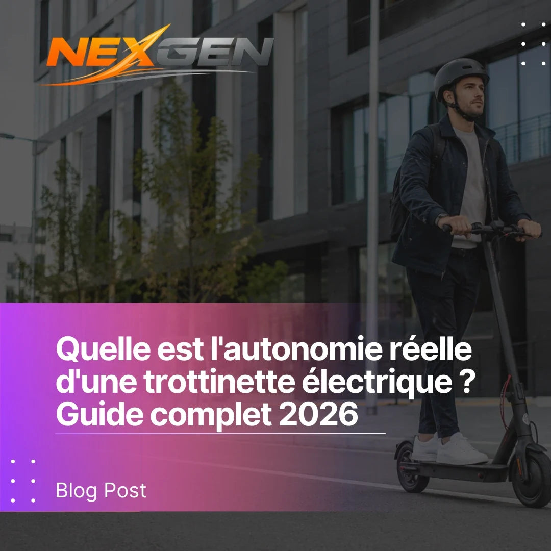Quelle est l'autonomie réelle d'une trottinette électrique ? Guide complet 2026