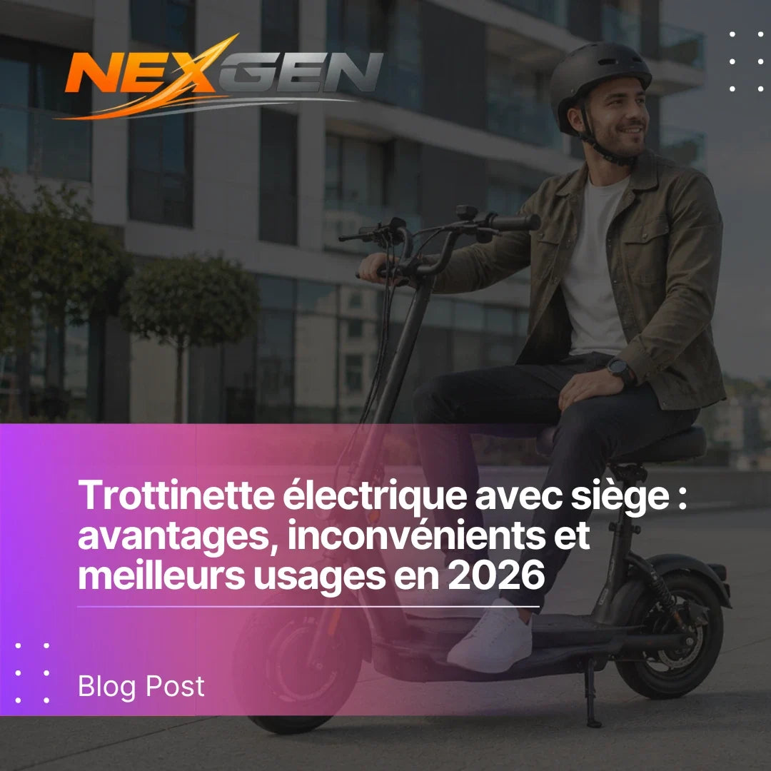 Trottinette électrique avec siège : avantages, inconvénients et meilleurs usages en 2026