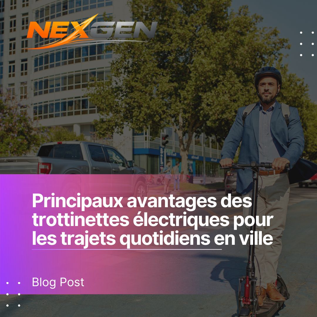 Principaux avantages des trottinettes électriques pour les trajets quotidiens en ville