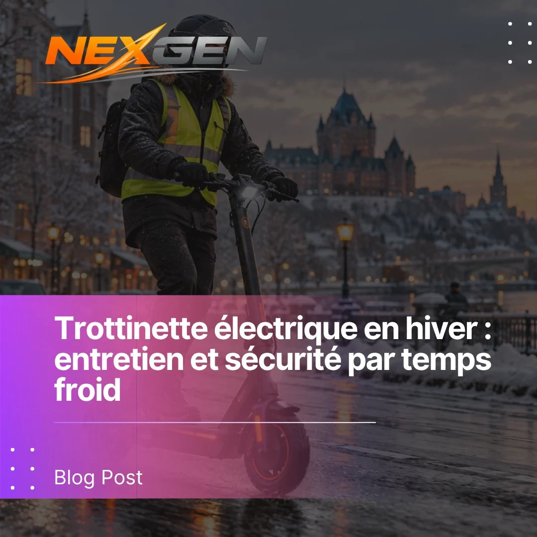 Trottinette électrique en hiver : entretien et sécurité par temps froid