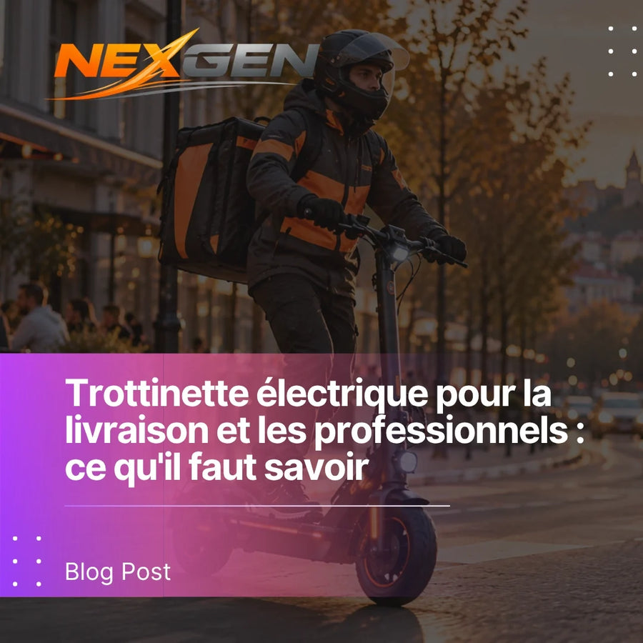 Trottinette électrique pour la livraison et les professionnels : ce qu'il faut savoir