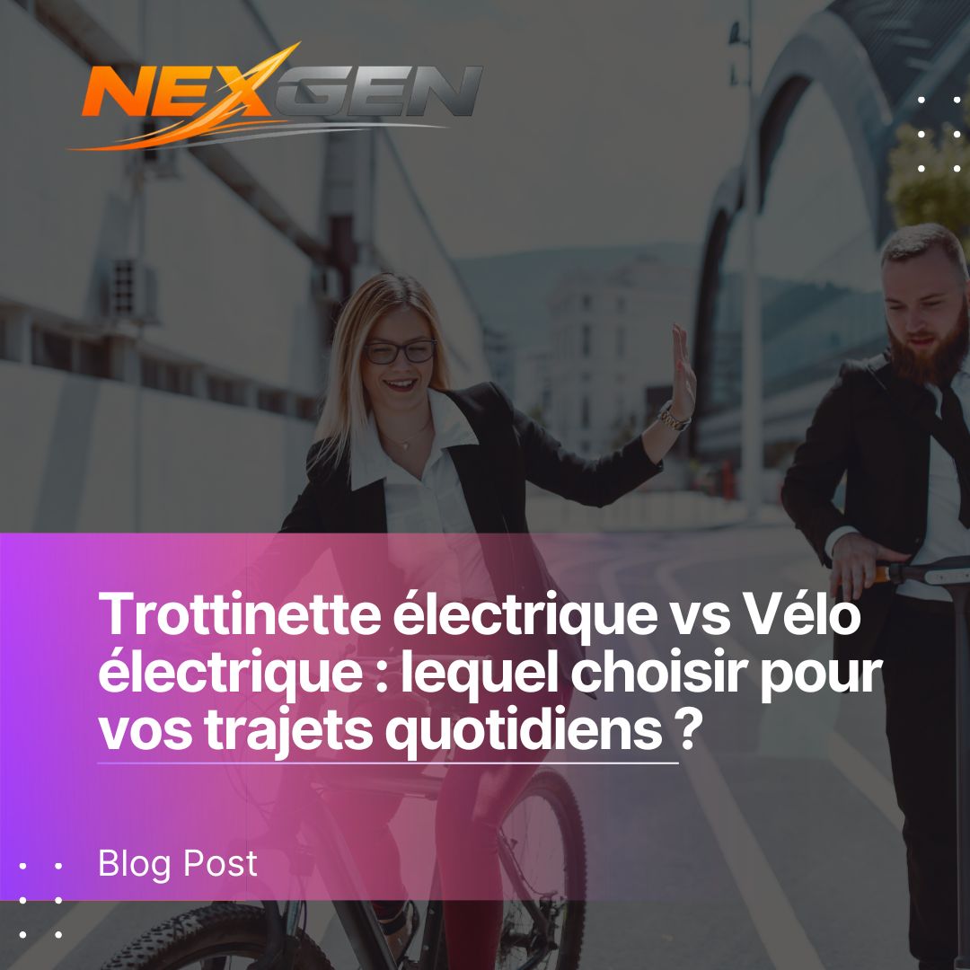 Trottinette électrique vs Vélo électrique : lequel choisir pour vos trajets quotidiens ?