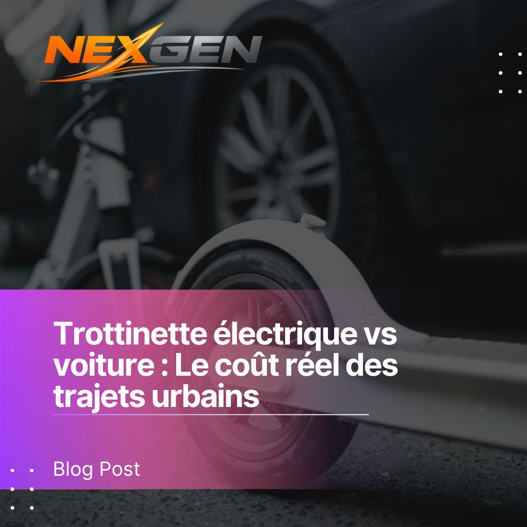 Trottinette électrique vs voiture : Le coût réel des trajets urbains