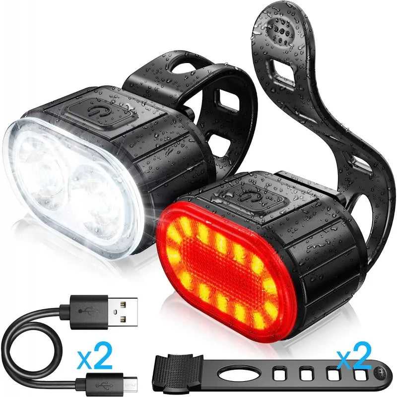 Kit d'Éclairage LED Rechargeable USB pour Vélo | MSJ NEXGEN