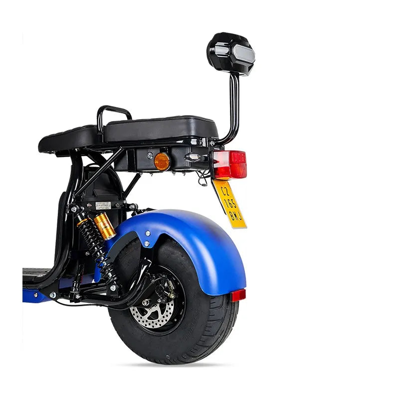 Moto électrique Maverick II Citycoco 1200W homologuée avec batterie amovible - MSJ NEXGEN