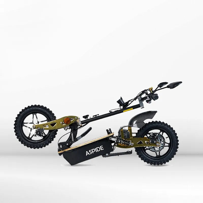 Trottinette électrique Aspide 2000W avec selle et plateforme en bois - MSJ NEXGEN