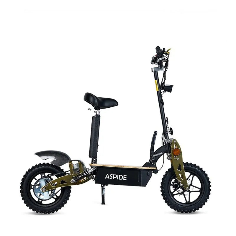 Trottinette électrique Aspide 2000W avec selle et plateforme en bois - MSJ NEXGEN
