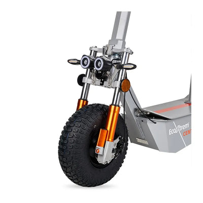Trottinette électrique Centauro homologuée 2000W / 3000W avec selle & écran LCD XXL (Gris/Orange) - MSJ NEXGEN