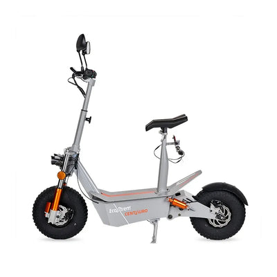 Trottinette électrique Centauro homologuée 2000W / 3000W avec selle & écran LCD XXL (Gris/Orange) - MSJ NEXGEN
