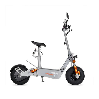 Trottinette électrique Centauro homologuée 2000W / 3000W avec selle & écran LCD XXL (Gris/Orange) - MSJ NEXGEN