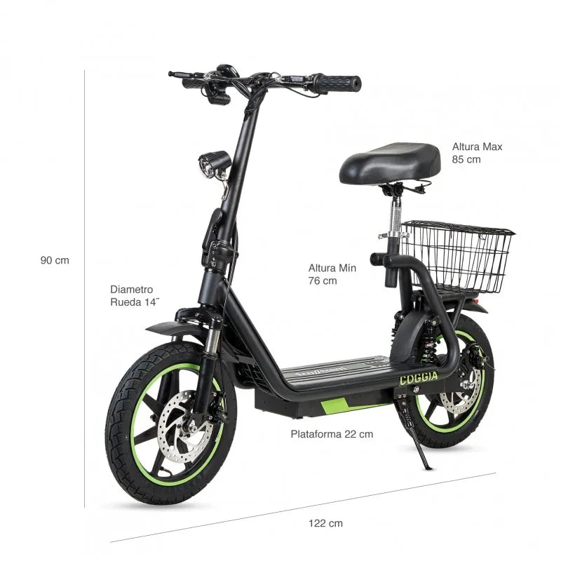 Trottinette électrique Coggia 350W avec selle - MSJ NEXGEN