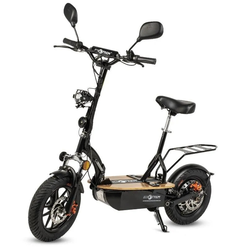 Trottinette électrique Renton 1200W pliable avec selle et plateforme en bois - MSJ NEXGEN
